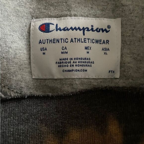 Distressed Champion Tie Dye Sweatshirt Size M - Picture 3 of 3